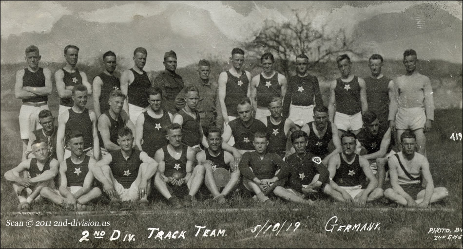 2nd Div. Track Team May 10, 1919 Germany
