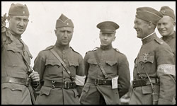 Group of 2nd Division Officers at Bayonet and Musket School. August 13, 1918 at Gondrecourt, France.