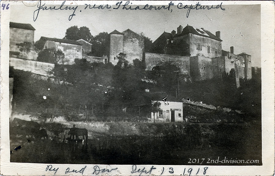 Jaulny. Near Thiacourt, Captured By 2nd Div. Sept. 13, 1918