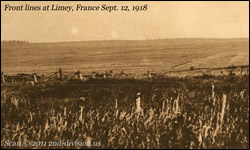 Front lines at Limey, France, Sept. 12, 1918.