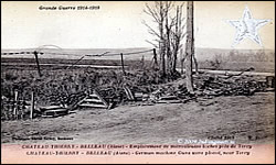 German machine Guns were placed, near Torcy