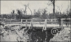 Bridge at Somme Py built by 2d Engrs. October 7, 1918.