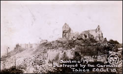 Somme-Py, Destroyed by the Germans.