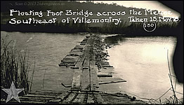 Floating Foot Bridge across the Meuse Southeast of Villemontry.