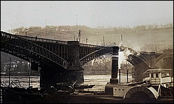 Eisenbahn Bridge across the Rhine at Coblenz