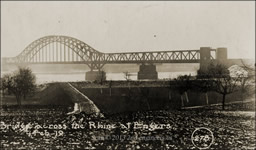 Bridge across the Rhine at Engers, Germany February 4, 1919.