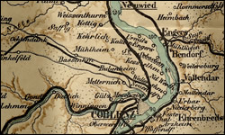 1911 Rhine River Map