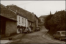 Street scene at Villemontry, France