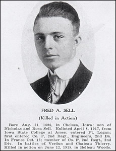Corporal Fred A. Sell, Company F, 2nd Engineers