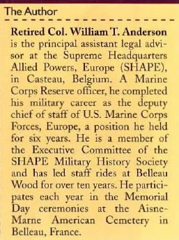 Retired Col. William T. Anderson
