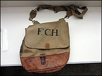 Haversack once owned by Frederick C. Hummel, 116th Engineers