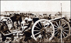 15th F. A. in action near Vauxcastille July 19, 1918.