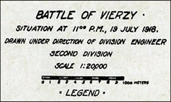 Battle of Vierzy - 2nd Division map done by 2nd Engineers