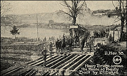 2d Engrs building bridge for Heavy Traffic at Pouilly-sur-Meuse.