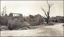 The destroyed town of Boureshes, France, on the edge of Belleau Woods.