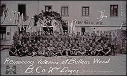 Remaining Veterans of Belleau Wood. B. Co. 2nd Engrs.
