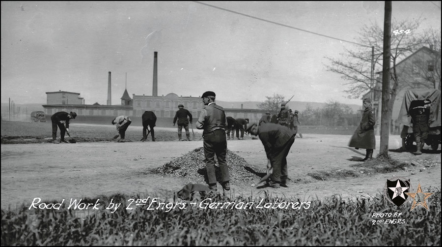 Road Work by 2nd Engrs. - German Laborers