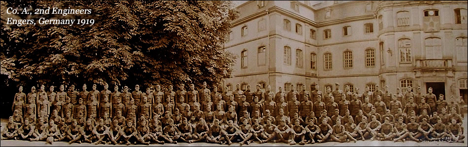 Co. "A", 2nd Engineers, Engers, Germany, 1919