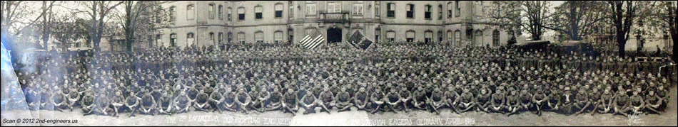 The 2nd Engineers, The Fighting Engineer Regiment Of The 2nd Division, Engers, Germany, April 1919.